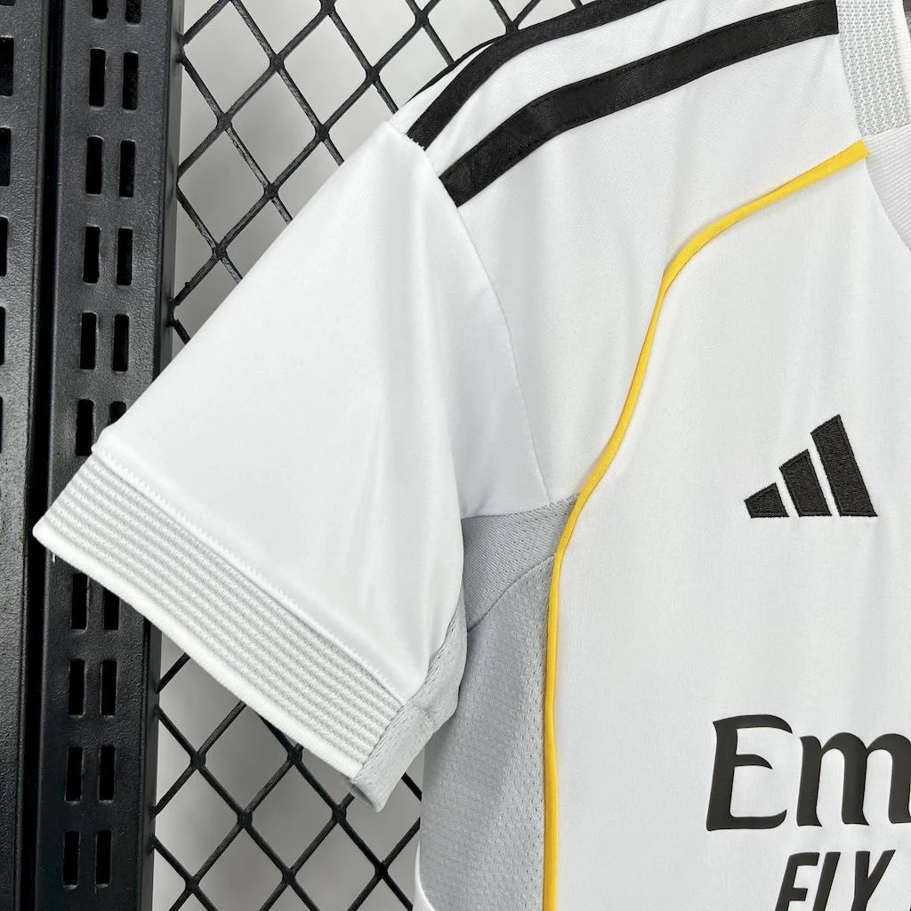 2025/2026 Real Madrid Home Football Shirt Kids Size