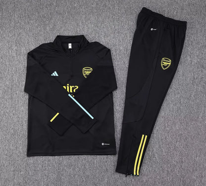 2023/2024 Arsenal Half-Pull Tracksuit Black 1:1 Thai Quality