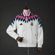 2026/2027 Real Madrid Jacket Retro Track White Windbreaker