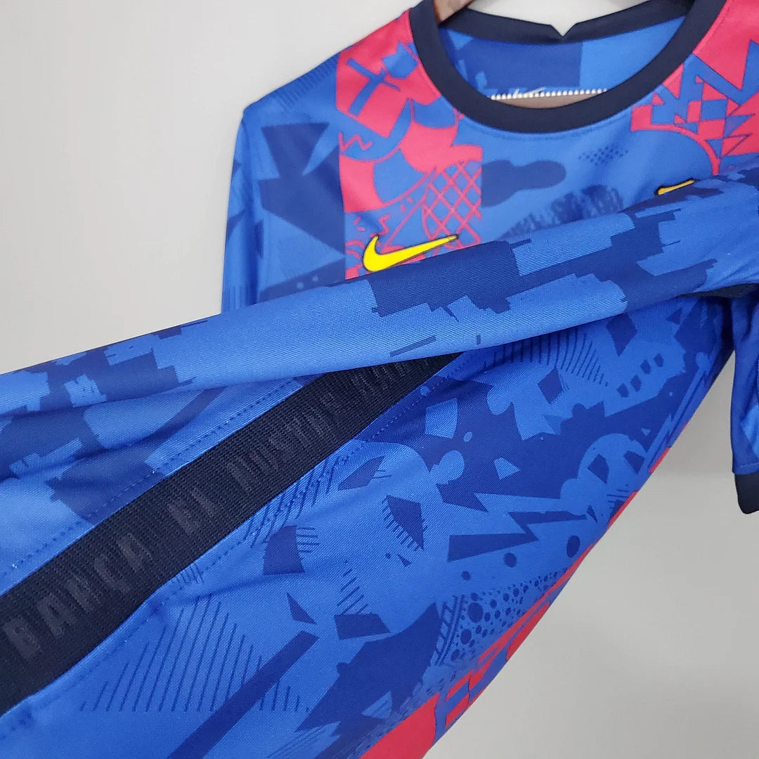 Barcelona Football Shirt 2021 / 2022 Retro 1:1 Thai Quality Third Away