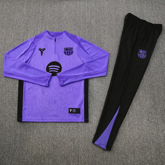 2025/2026 Barcelona Purple Half-Pull Tracksuit