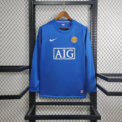 2007/2008 Retro Long Sleeve Manchester United Away Football Shirt 1:1 Thai Quality