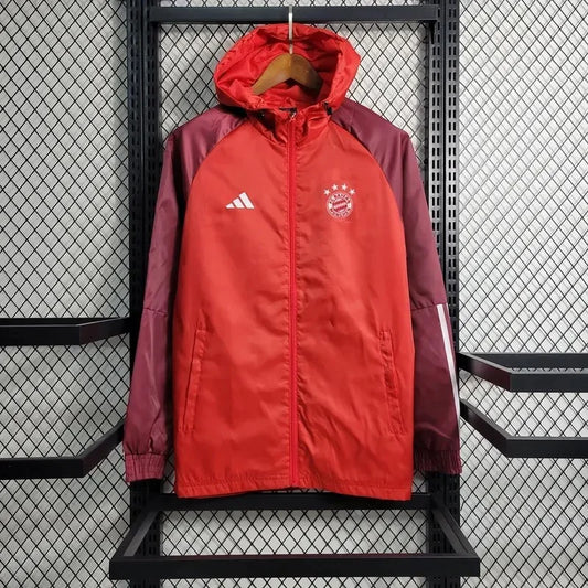 2023/2024 Bayern Munich Windbreaker Red Football Jersey