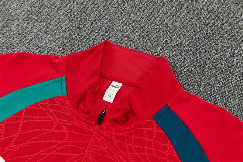 2026/2027 Portugal Red Green Half-Pull Tracksuit