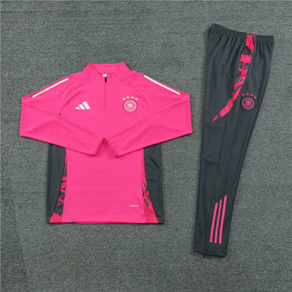 2024/2025 Germany Pink Half-Pull Tracksuit