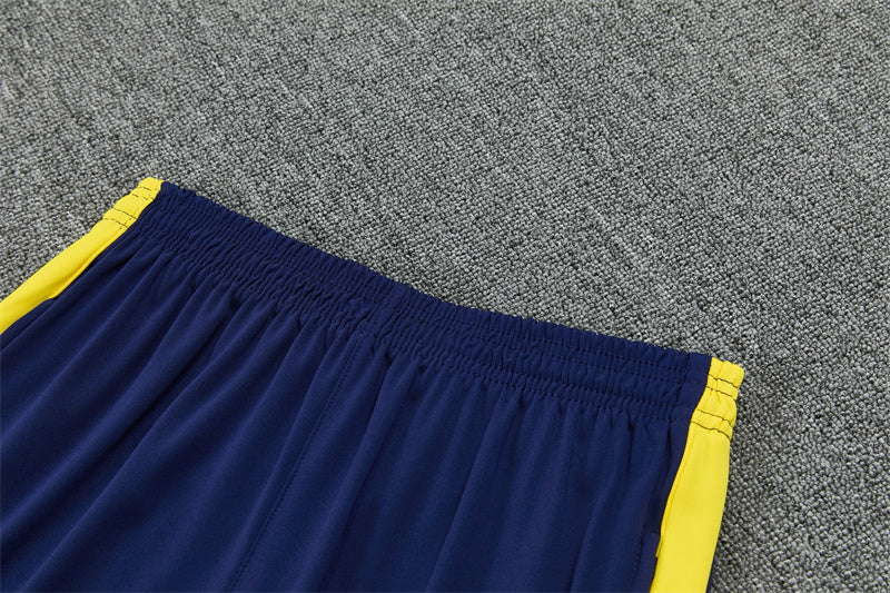 2026/2027 Brazil Dark Blue Half-Pull Tracksuit