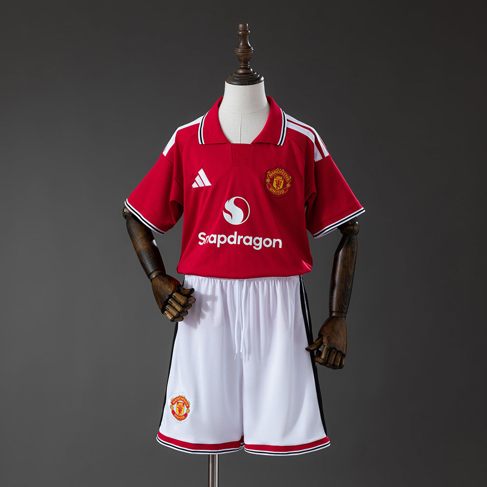 2026/2027 Manchester United Home Football Shirt Kids Size