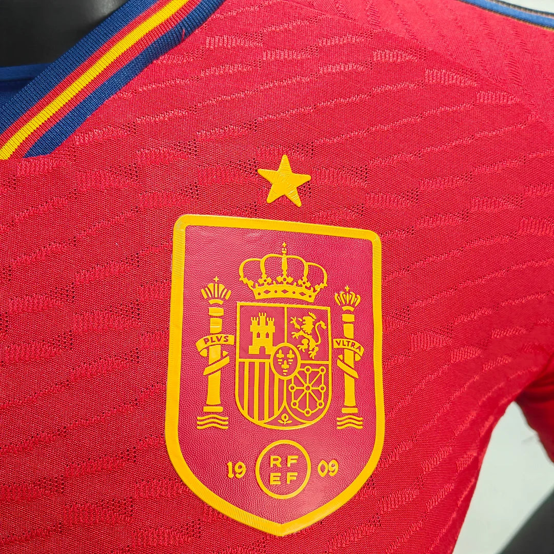 2022 FIFA World Cup Spain Home Soccer Shirt - Player Version