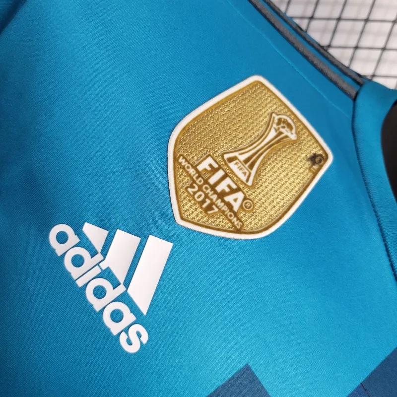 2017/2018 Long Sleeve Retro Real Madrid Third Away Football Shirt 1:1 Thai Quality