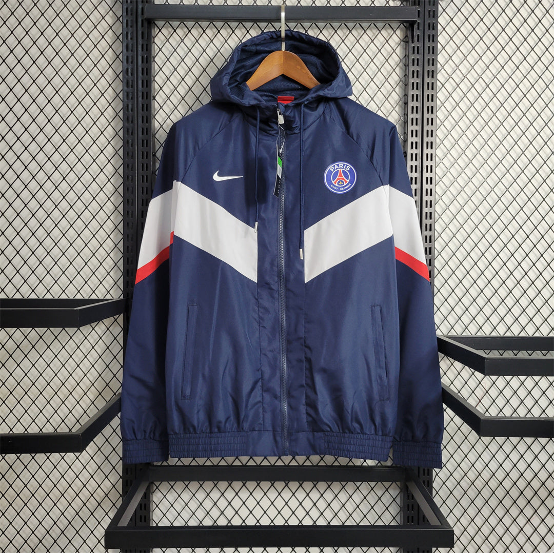 2022/2023 PSG Windbreaker Blue And White