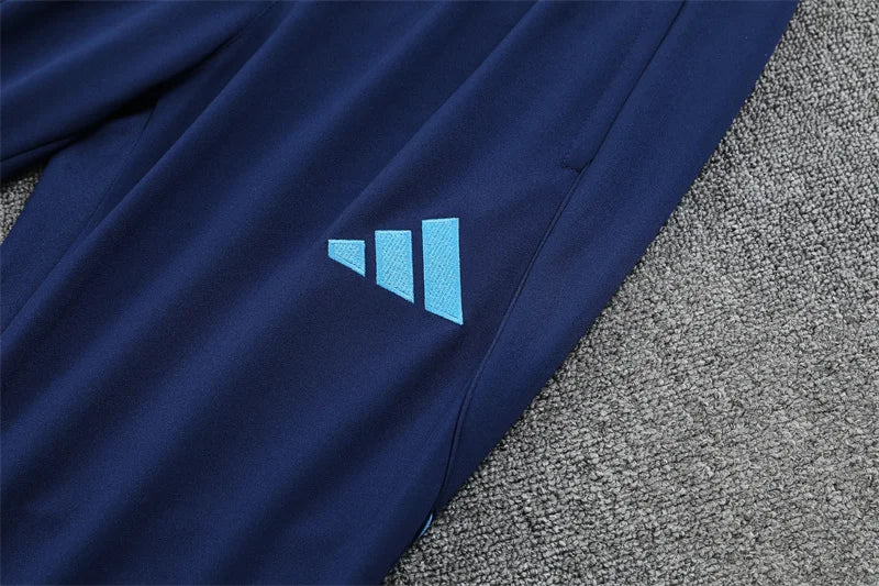 2025/2026 Real Madrid Blue Half-Pull Tracksuit