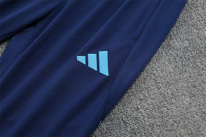 2025/2026 Real Madrid Blue Half-Pull Tracksuit