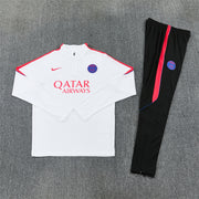 2026/2027 PSG Paris Saint-Germain White Red Half-Pull Tracksuit