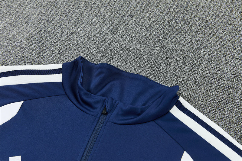 2026/2027 Real Madrid Blue Half-Pull Tracksuit