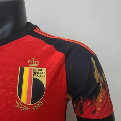 2022 FIFA World Cup Belgium Home Soccer Shirt - Player Version