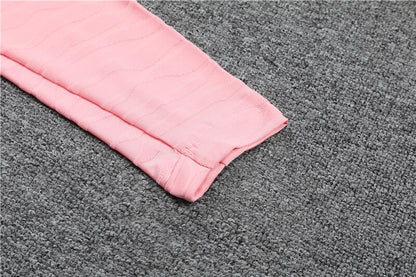 2021/2022 Psg Paris Saint-Germain Half-Pull Tracksuit Black Pink Sleeves