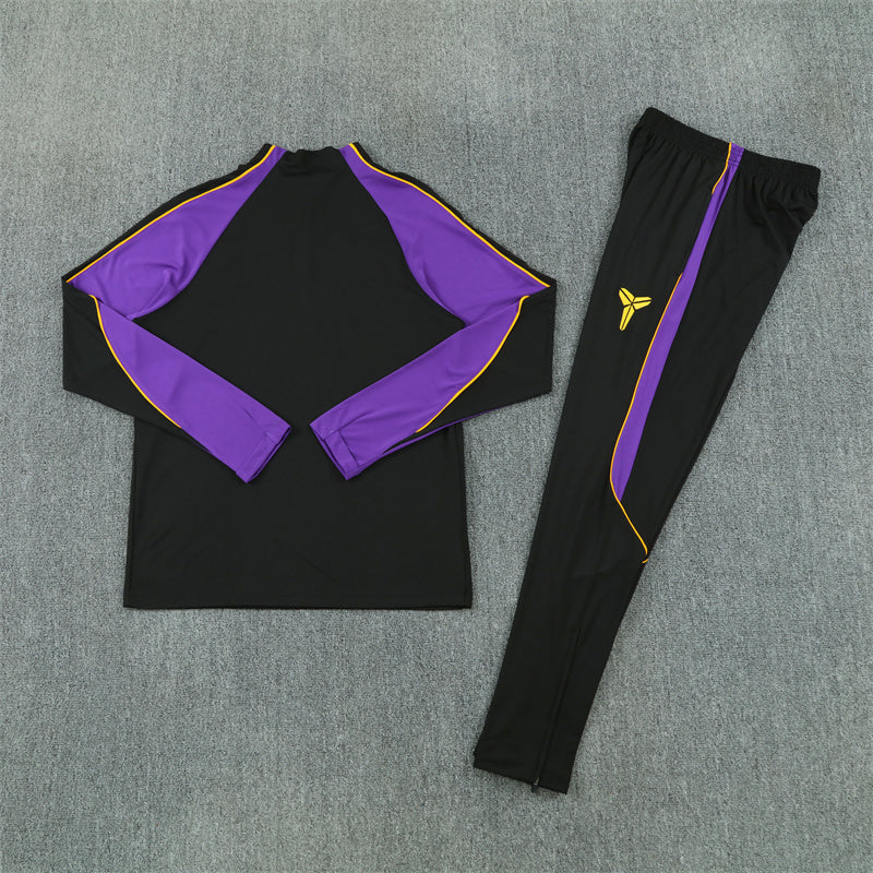 2026/2027 Barcelona Black Purple Half-Pull Tracksuit
