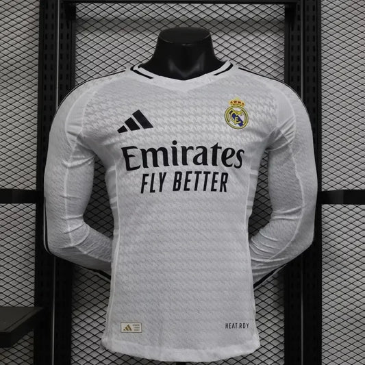 2024/2025 Long Sleeve Real Madrid Home Football Shirt 1:1 Thai Quality