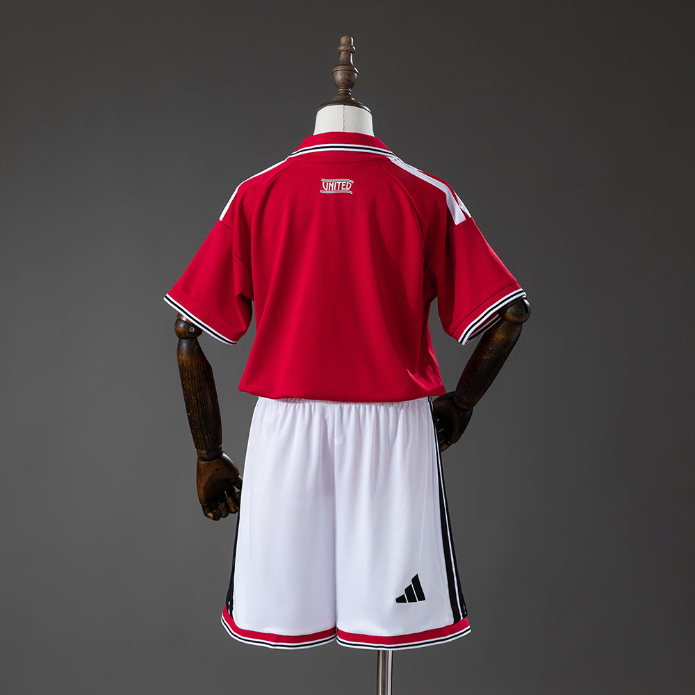 2026/2027 Manchester United Home Football Shirt Kids Size