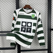 2001/2003 Retro Long Sleeve Sporting Lisbon Home Football Shirt