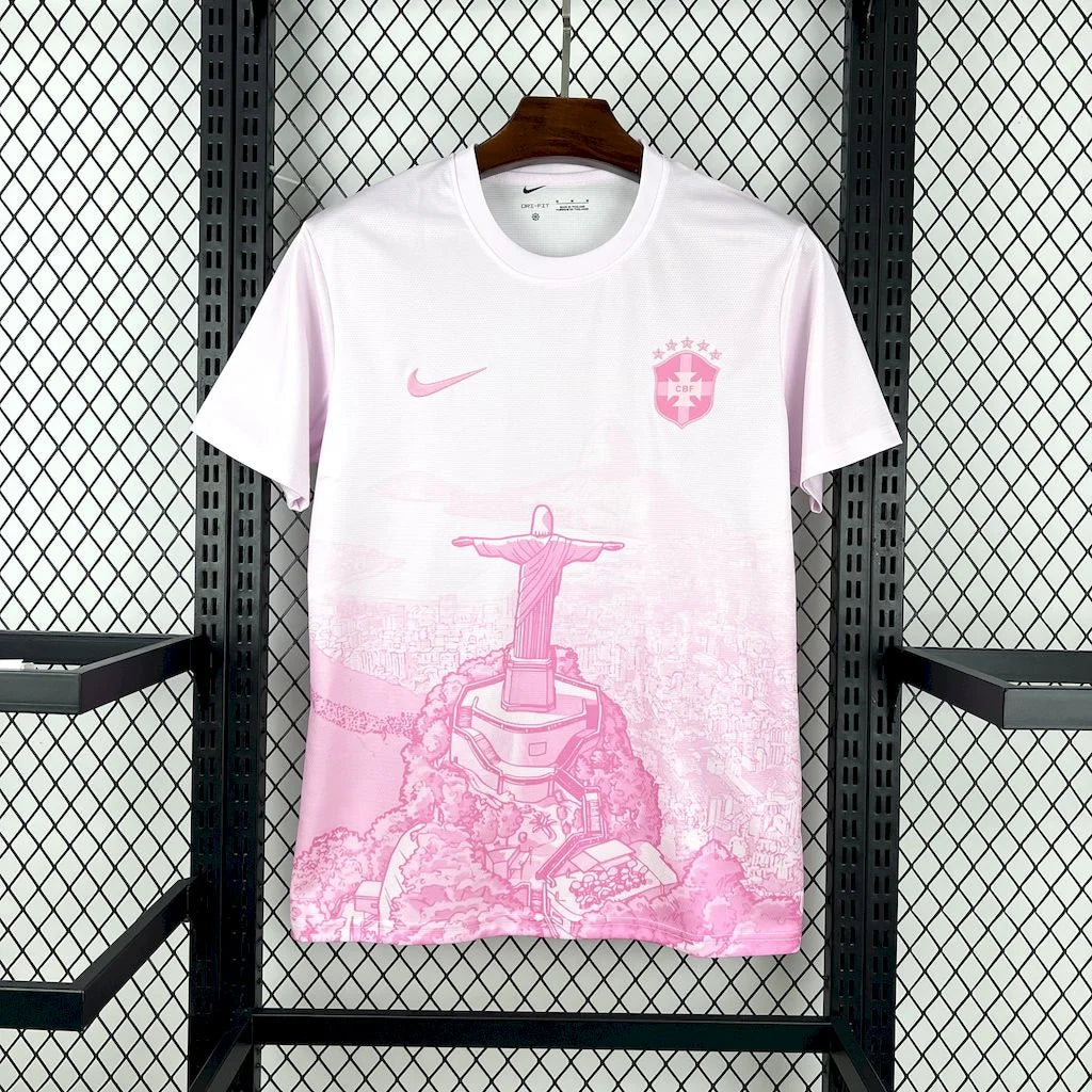 2025 Brazil Special Edition Pink Rio Football Shirt