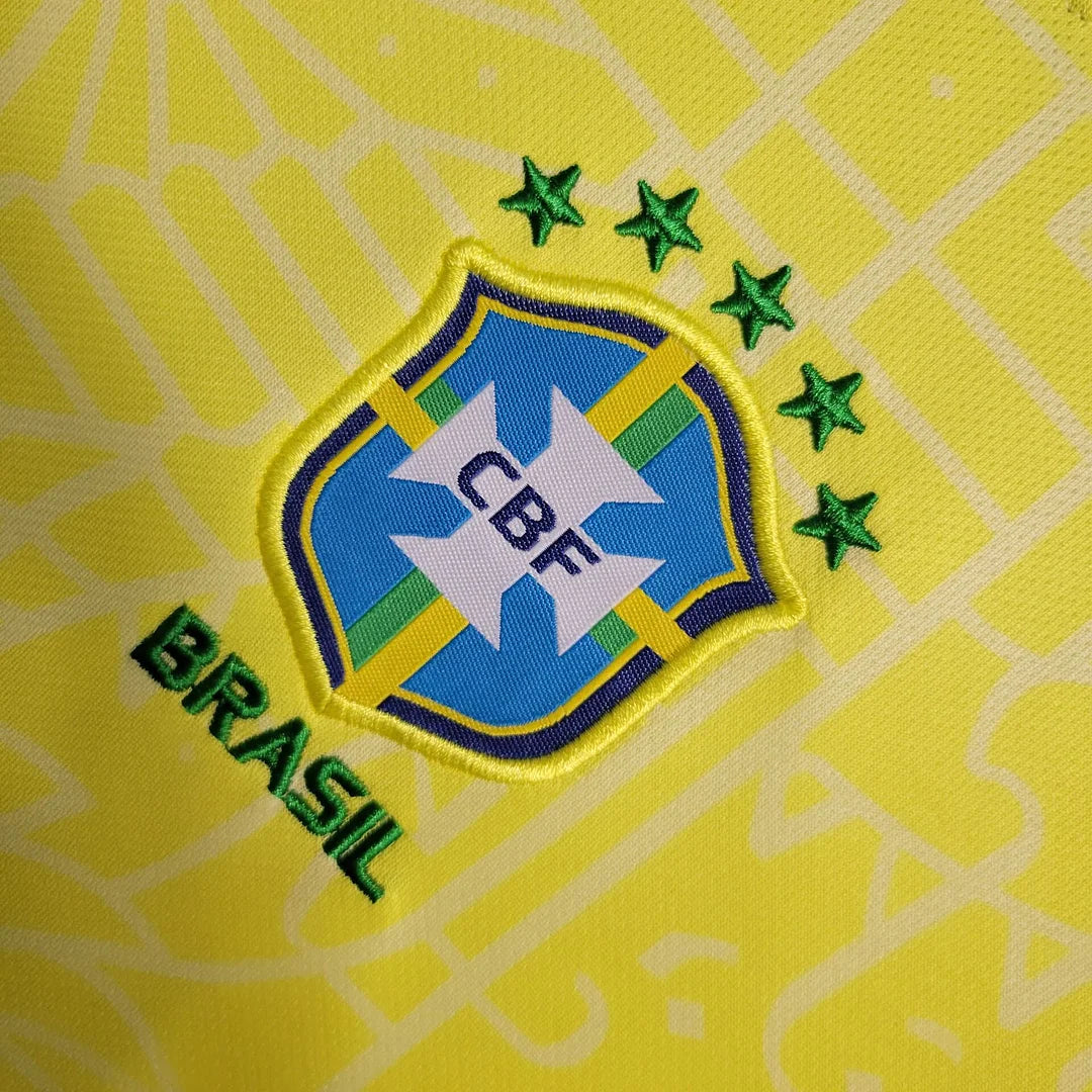 2024 Brazil Home Football Shirt Kids Size 1:1