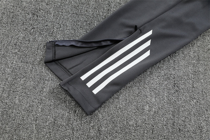 2025/2026 Arsenal Half-Pull Black Grey Tracksuit