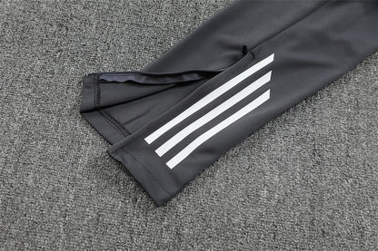 2025/2026 Arsenal Half-Pull Black Grey Tracksuit