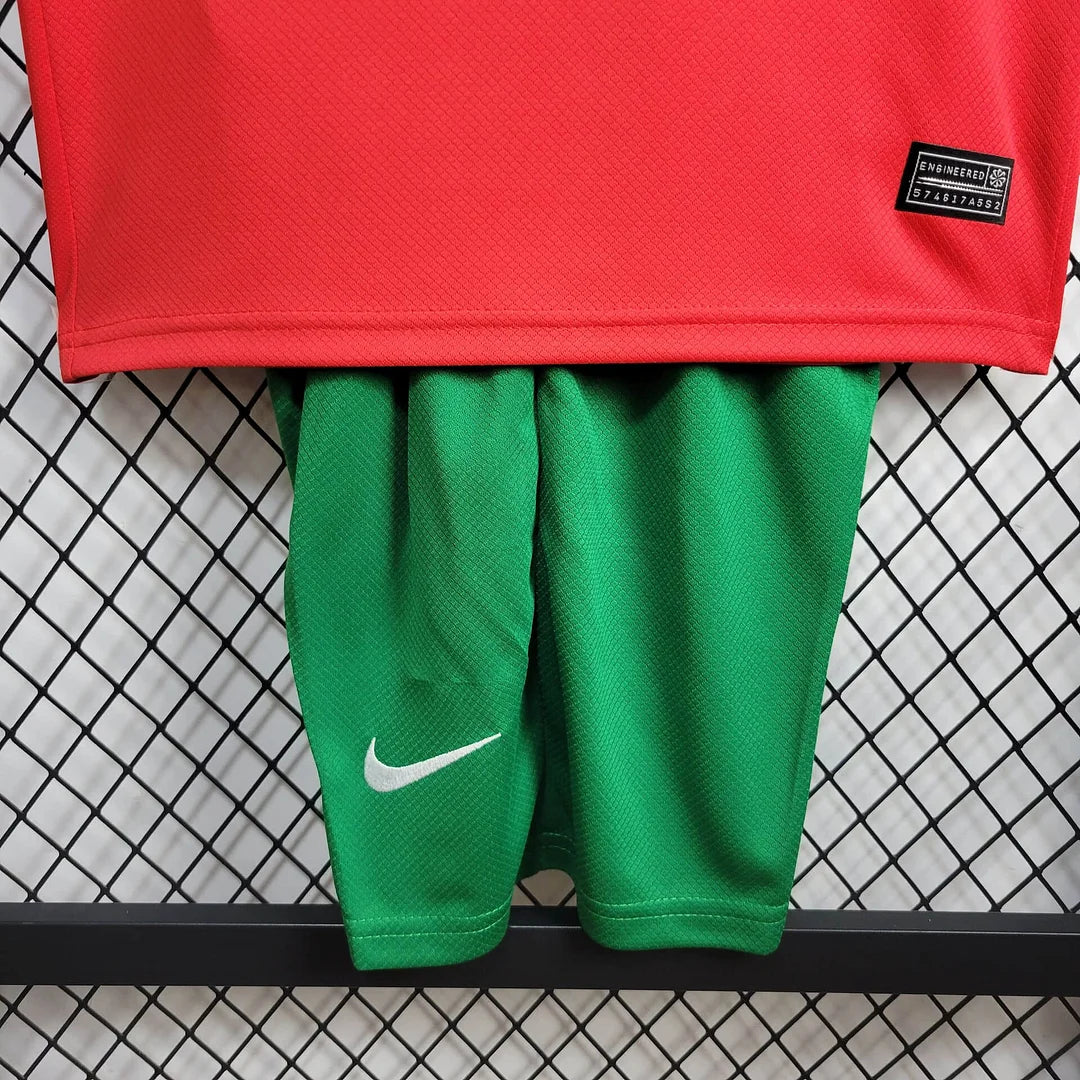 2024 Portugal Home Football Shirt Kids Size 1:1 Thai Quality