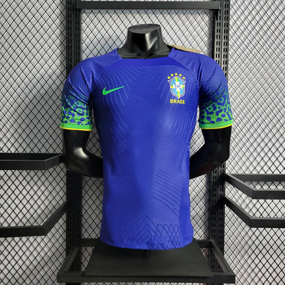 2022 World Cup Brazil Away Soccer Jersey - Player Version