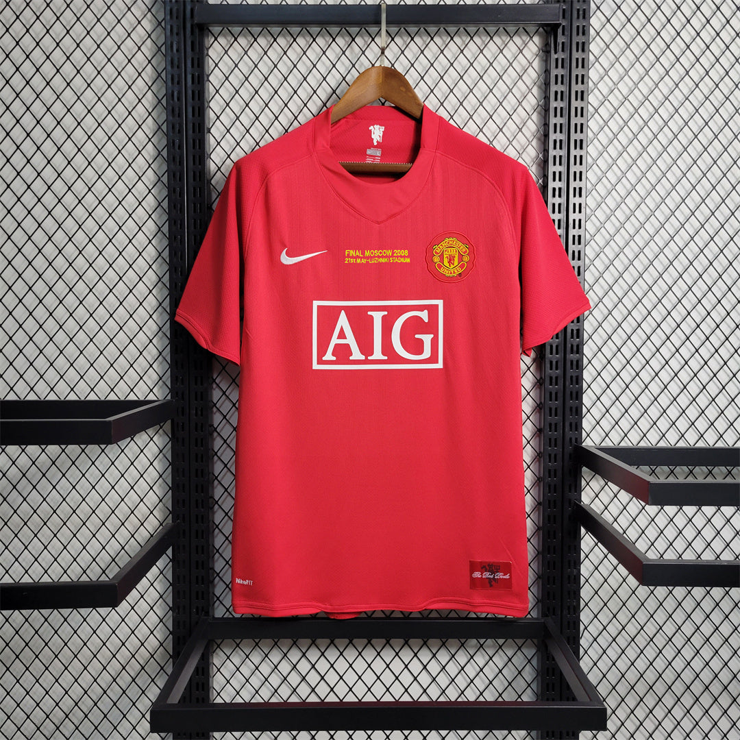 2007/2008 Retro Manchester United Home Champions league Football Shirt