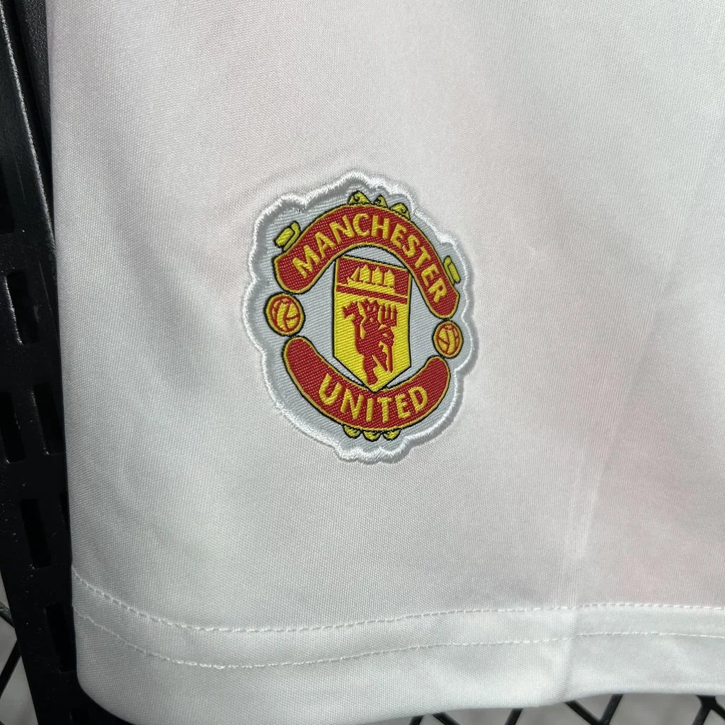 2024/2025 Manchester United Home White Shorts 1:1 Thai Quality