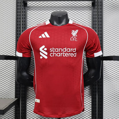 2025/2026 Player Version Liverpool Home Football Shirt