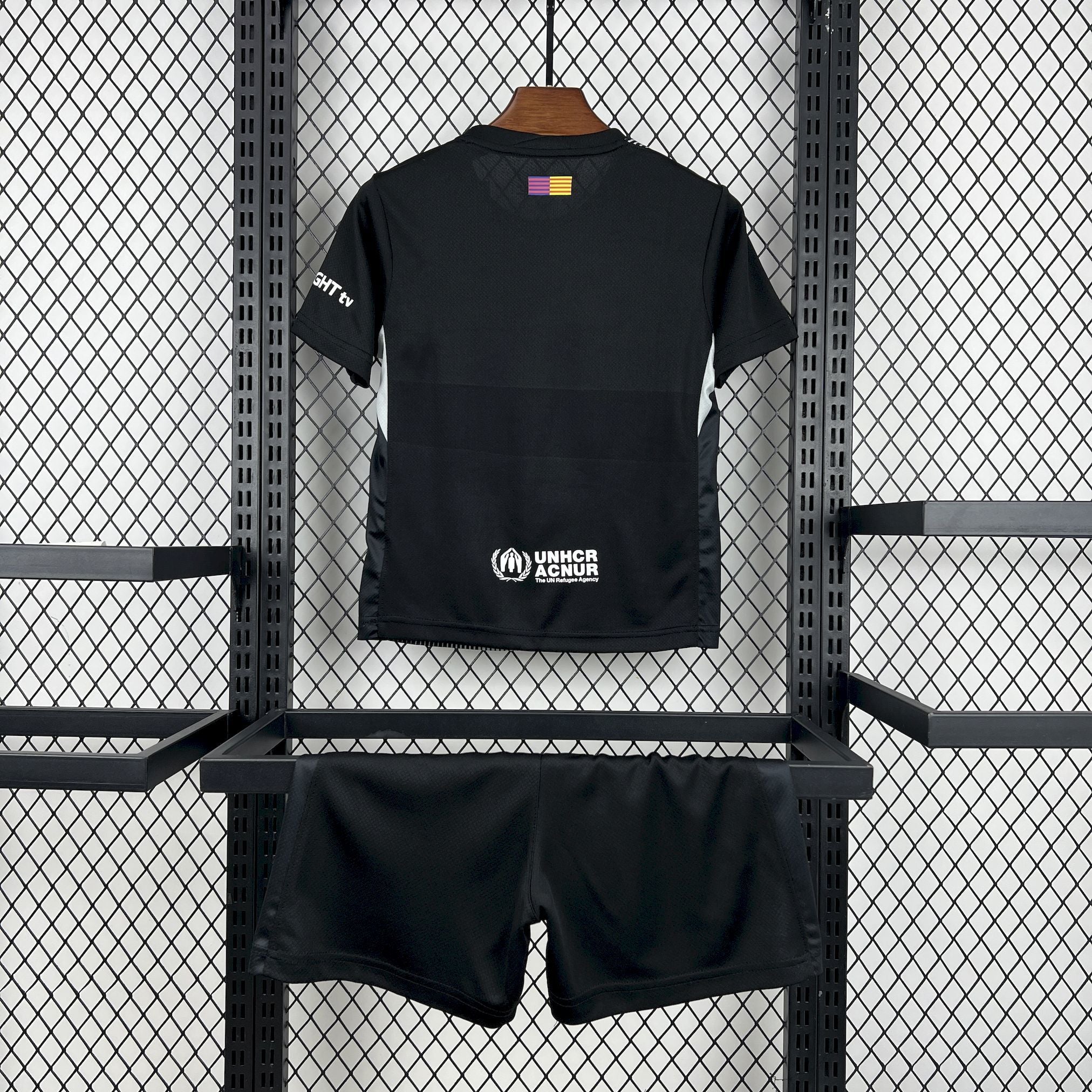 2025/2026 Kids Size Barcelona Black Goalkeeper Football Kit