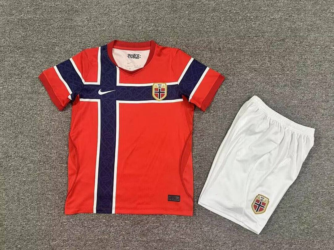 2026 Norway Home World Cup Football Shirt Kids Size
