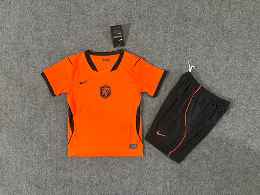 2026 Netherlands Home World Cup Football Shirt Kids Size