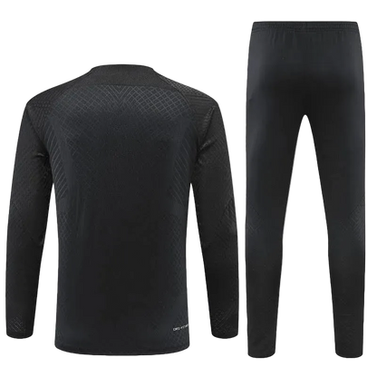 2022/2023 PSG Paris Saint-Germain Full Black Half-Pull Tracksuit