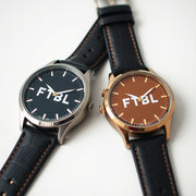Ftbl Watch Black Leather